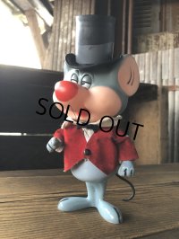 〜70s Vintage R.Dakin Looney Tunes  Figure Merlin The Magic Mouse (A740)
