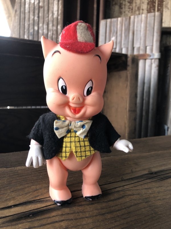 画像1: 〜70s Vintage R.Dakin Looney Tunes  Figure Porky Pig (A734)