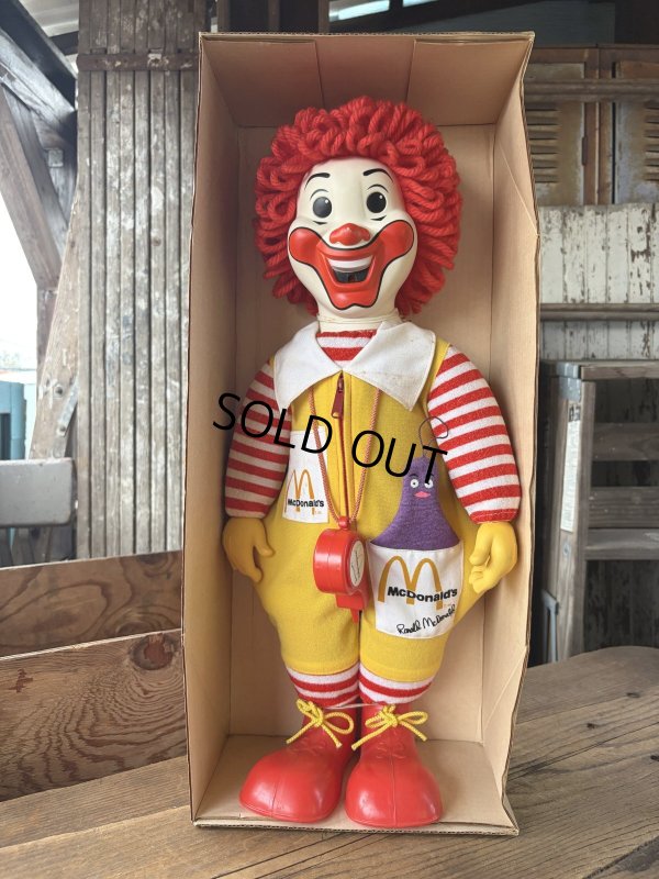 画像8: 70s Vintage Hasbro Ronald McDonald Whistle Doll w/box (A769)
