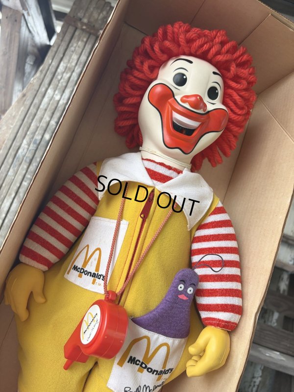 画像12: 70s Vintage Hasbro Ronald McDonald Whistle Doll w/box (A769)