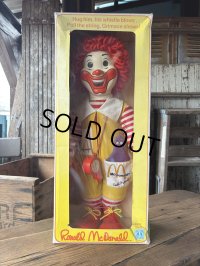 70s Vintage Hasbro Ronald McDonald Whistle Doll w/box (A769)