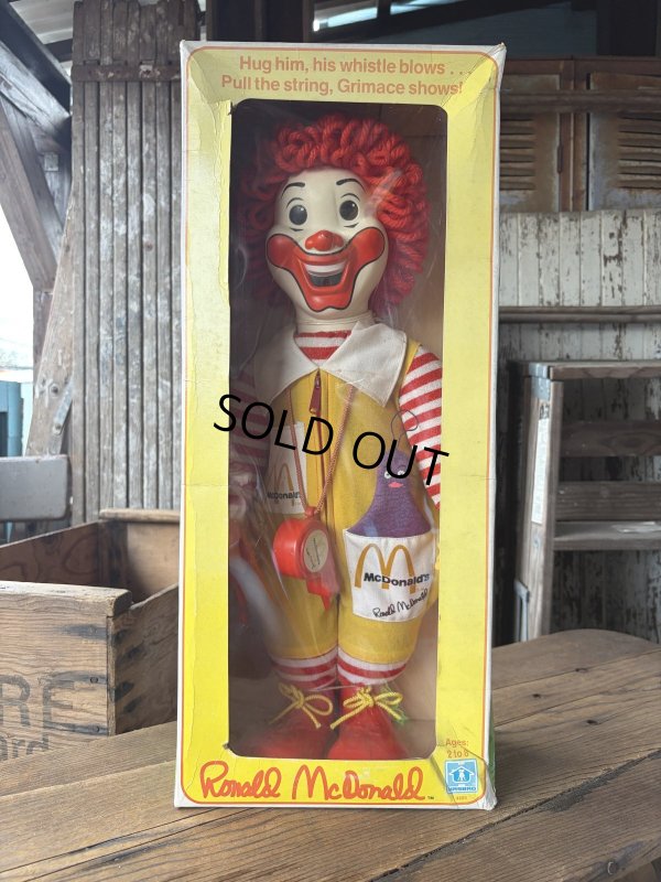 画像1: 70s Vintage Hasbro Ronald McDonald Whistle Doll w/box (A769)
