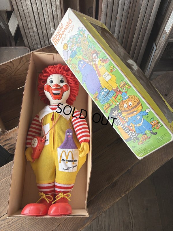 画像13: 70s Vintage Hasbro Ronald McDonald Whistle Doll w/box (A769)