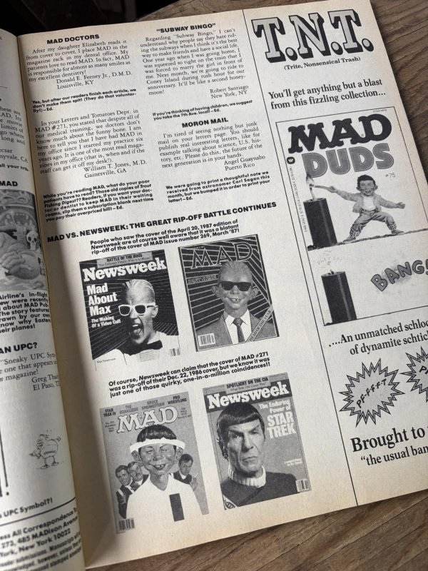画像3: 80s Vintage MAD Magazine No.273 September 1987 (A803)