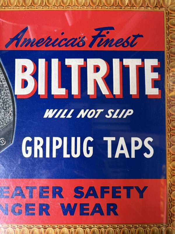 画像5: 〜50s Vintage BILTRITE GRIPLUG TAPS Advertising Store Display Sign (A818)