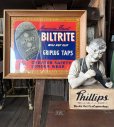 画像14: 〜50s Vintage BILTRITE GRIPLUG TAPS Advertising Store Display Sign (A818) (14)