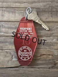 Vintage Motel Key HIGHPOINT MOTOR INN #10 (A827)