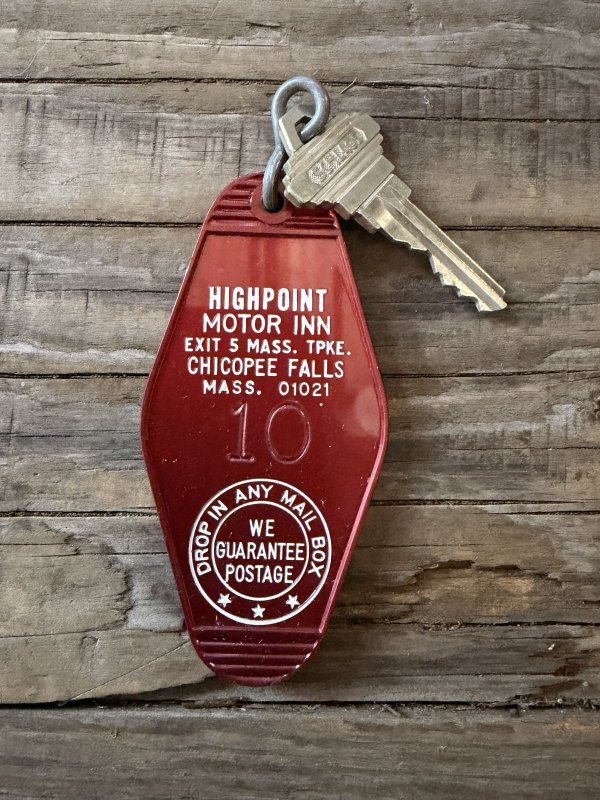 画像1: Vintage Motel Key HIGHPOINT MOTOR INN #10 (A827)