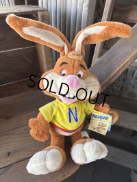 00s Vintage Nestle Quik Bunny Plush Doll 43cm (A839)  