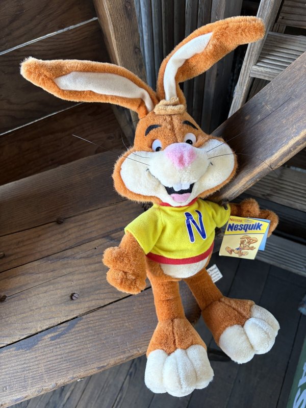 画像13: 00s Vintage Nestle Quik Bunny Plush Doll 43cm (A839)  