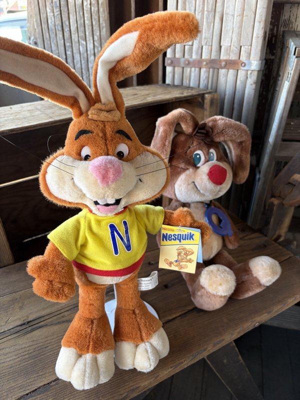 画像9: 80s Vintage RUSS Nestle Quik Bunny Plush Doll 38cm (A838)  