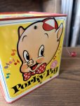 画像12: 60s Vintage Mattel Porky Pig Music Box Jack in the Box (A842) (12)