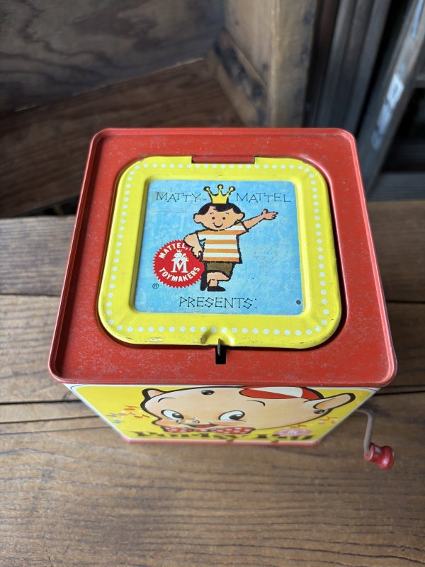 画像11: 60s Vintage Mattel Porky Pig Music Box Jack in the Box (A842)