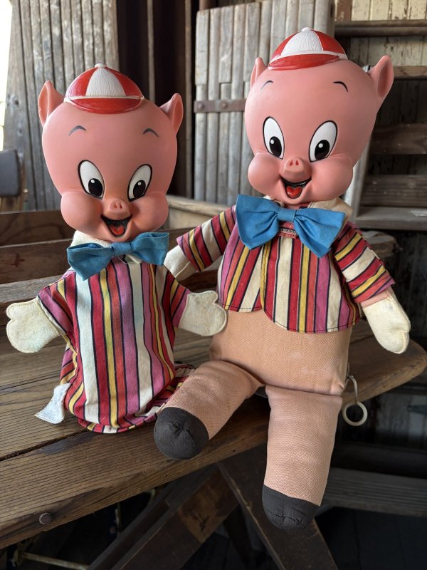 画像11: 60s Vintage Mattel Pull String Talking Porky Pig (M371)