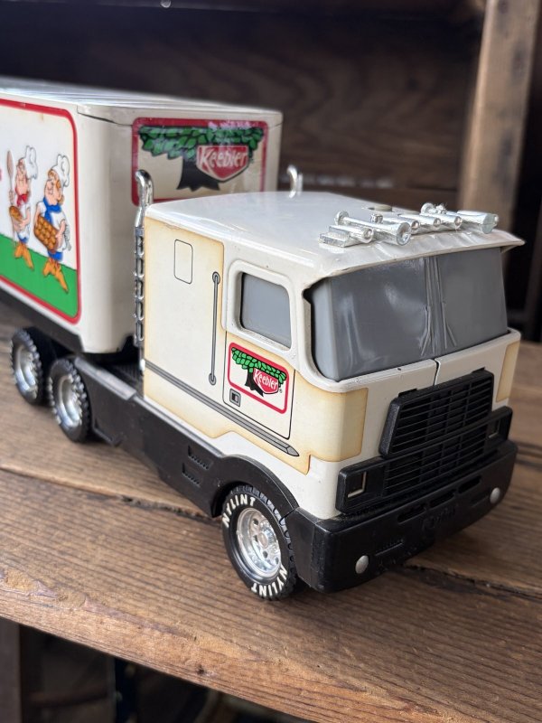 画像16: 80s Nylint Keebler Advertising Pressed Steel Truck and Trailer (A848)