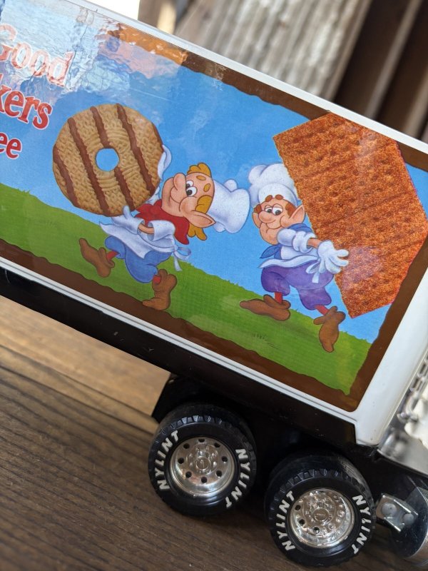 画像18: 80s Nylint Keebler Advertising Pressed Steel Truck and Trailer (A847)