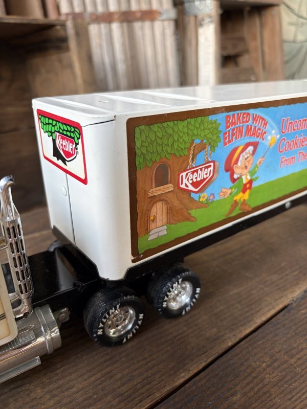 画像3: 80s Nylint Keebler Advertising Pressed Steel Truck and Trailer (A847)