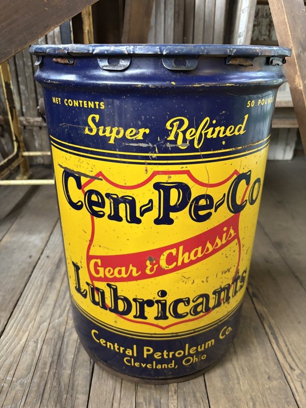 画像1: Vintage Cen-Pe-Co Five U.S. Gallons 50 Pounds Oil Can (A852)