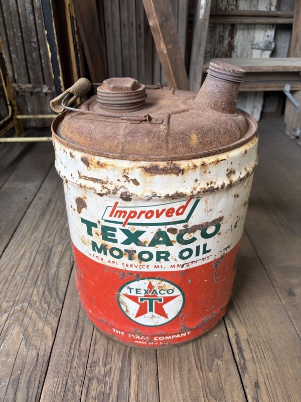 画像1: Vintage TEXACO 5 Gallon Oil Can (A856)
