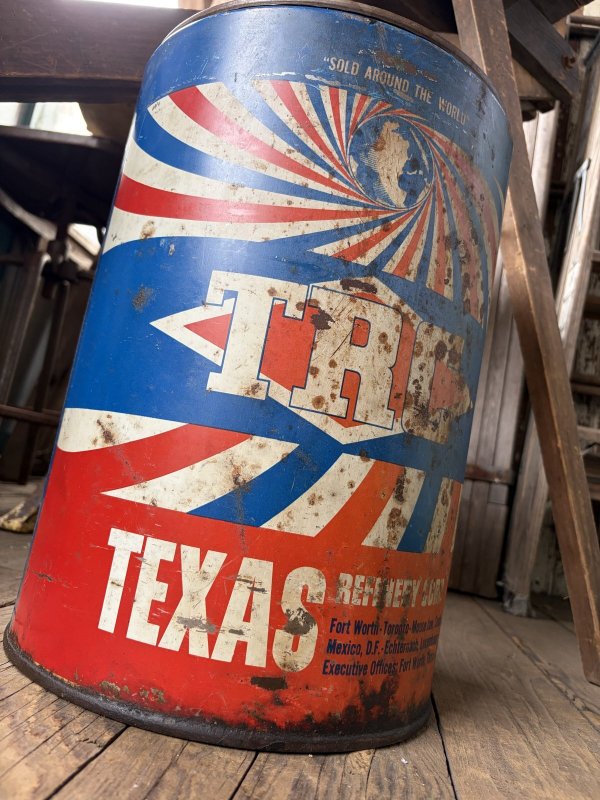 画像11: Vintage TRC TEXAS REFINERY CORP 7 Gallon Oil Can (A854)