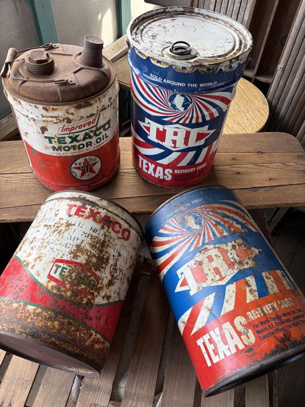 画像19: Vintage TRC TEXAS REFINERY CORP 7 Gallon Oil Can (A853)