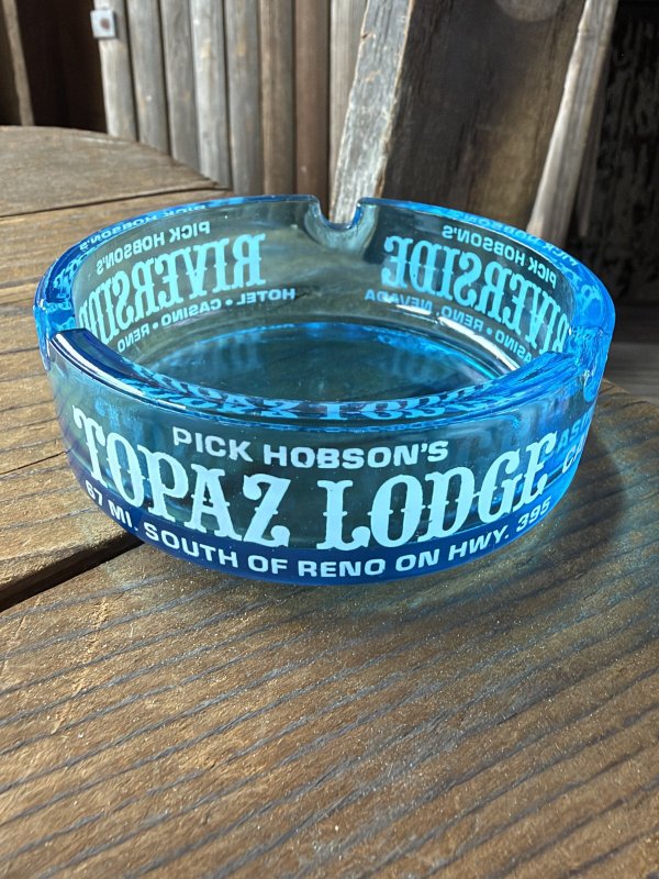 画像1: Vintage Motel Restaurant Casino Ashtray / Pic Hobson's Riverside Topaz Lodge (A867)