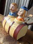画像2: Vintage Drunk 4 Eyes Double Vision Nodder Salt & Pepper Shakers Japan (A878) (2)