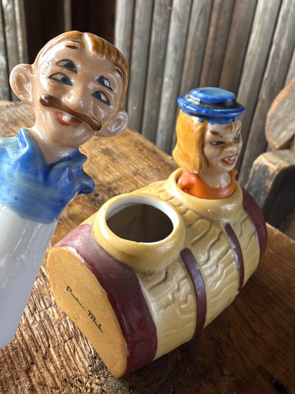 画像8: Vintage Drunk 4 Eyes Double Vision Nodder Salt & Pepper Shakers Japan (A878)