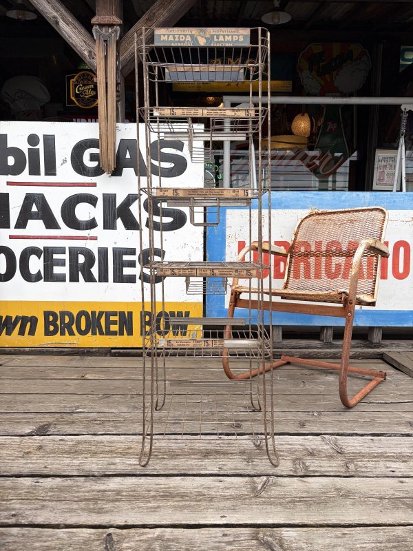 画像1: Vintage G.E General Electric MAZDA LAMPS Store Display Metal Rack (A879) 
