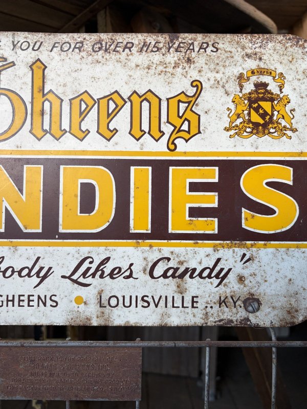 画像12: Vintage Advertising BRADAS & GHEENS CANDIES Store Display Wire Rack (A880) 