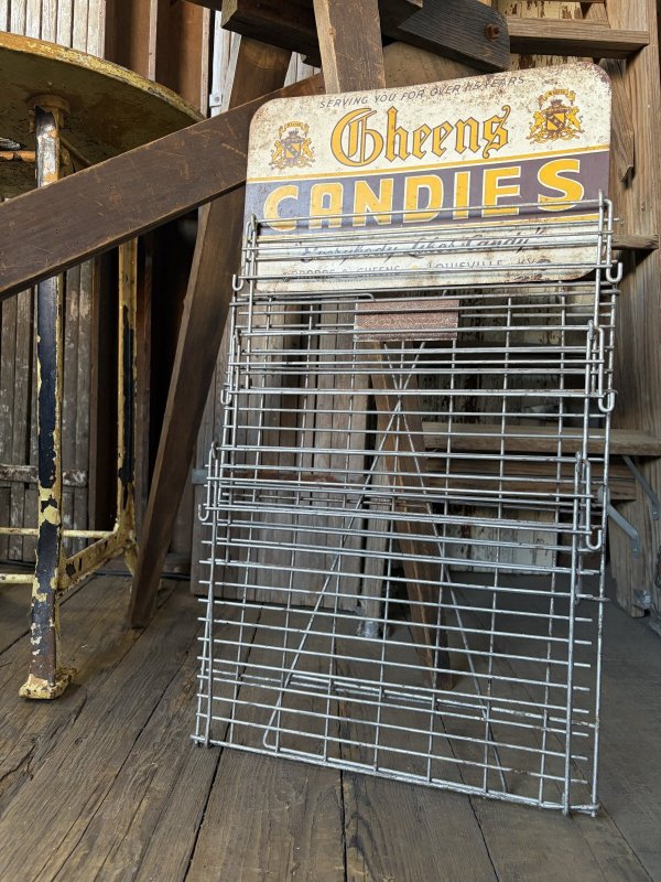 画像17: Vintage Advertising BRADAS & GHEENS CANDIES Store Display Wire Rack (A880) 