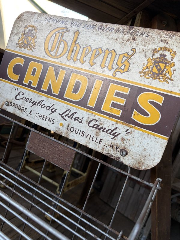 画像13: Vintage Advertising BRADAS & GHEENS CANDIES Store Display Wire Rack (A880) 