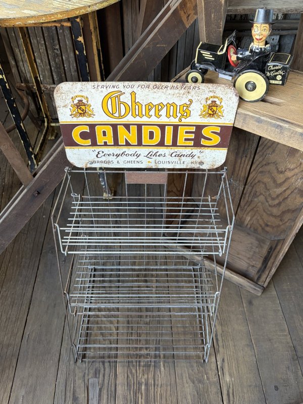 画像18: Vintage Advertising BRADAS & GHEENS CANDIES Store Display Wire Rack (A880) 
