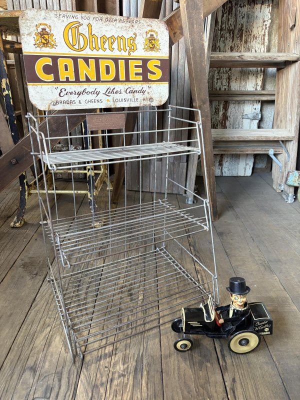画像19: Vintage Advertising BRADAS & GHEENS CANDIES Store Display Wire Rack (A880) 