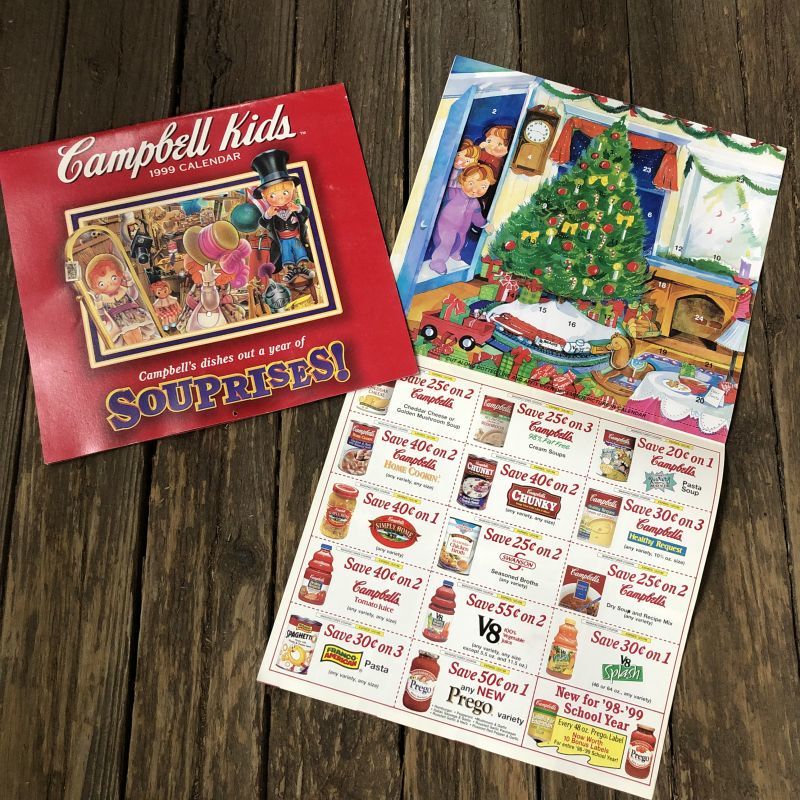 Vintage Campbell Soup Kid Calendar 1999 (T073) 2000toys Antique Mall