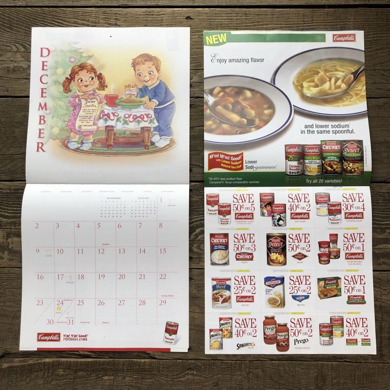 Vintage Campbell Soup Kid Calendar 2007 (T081) 2000toys Antique Mall