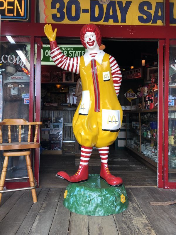 Vintage Ronald McDonald Store Display Life Size Statue - 2000toys