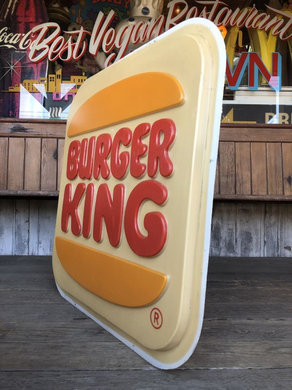 別格の高品質 バーガーキング　看板　3D プラスチック　BurgerKing　アメトイ　サイン 雑貨