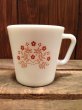 画像1: OLD PYREX TINY FLOWER BROWN (NR-111) (1)