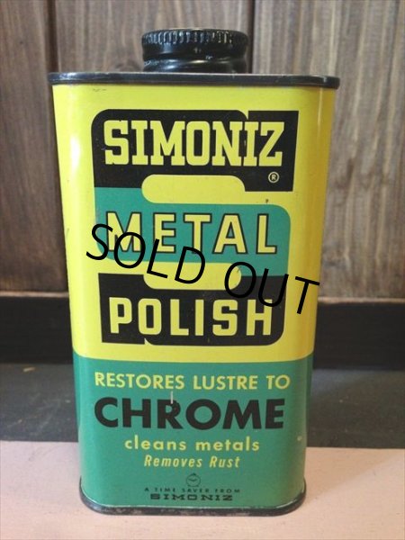 画像1: VINTAGE SIMONIZ METAL POLISH CAN (NR-125) (1)