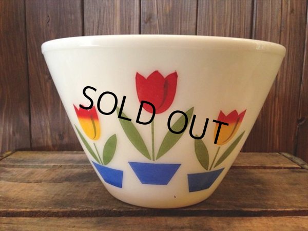 画像1: Fire King Tulip Mixing Bowl LL(NR-163) (1)