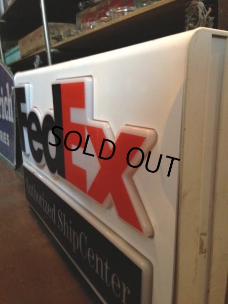 画像2: VINTAGE Fedex Lighted Sign (NR-173) (2)
