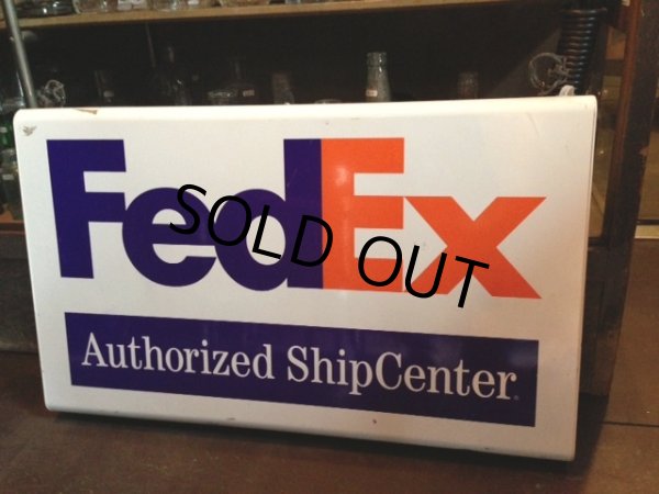画像3: VINTAGE Fedex Lighted Sign (NR-173) (3)