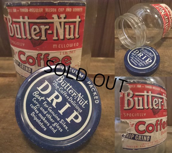 画像2: Vintage Bottle Jar BUTTER NUT COFFEE (AC-233)  (2)
