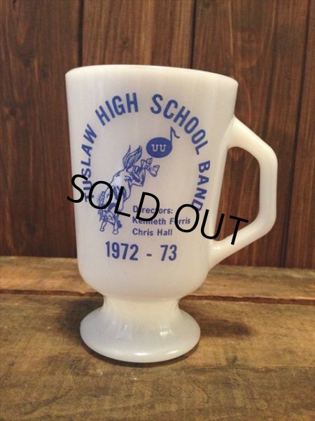 画像1: Fire King TUSLAW HIGH SCHOOL BAND Footed Mug (NR-185) (1)