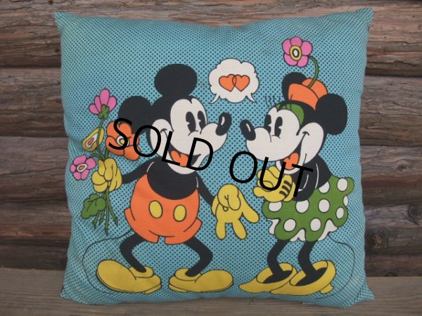 画像1: Vintage Disney Mickey Mouse Cushion (AC-316)  (1)