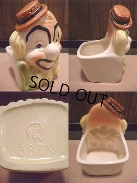 画像2: Vintage Clown Ceramic Planter (AC-311)  (2)