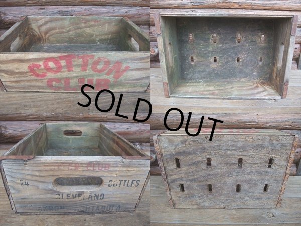 画像2: Vintage COTTON CLUB Drink Wood Box (AC-319)  (2)