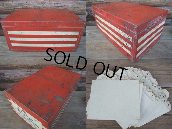 画像3: vintage METAL BOX / MOBIL (AC-345) (3)