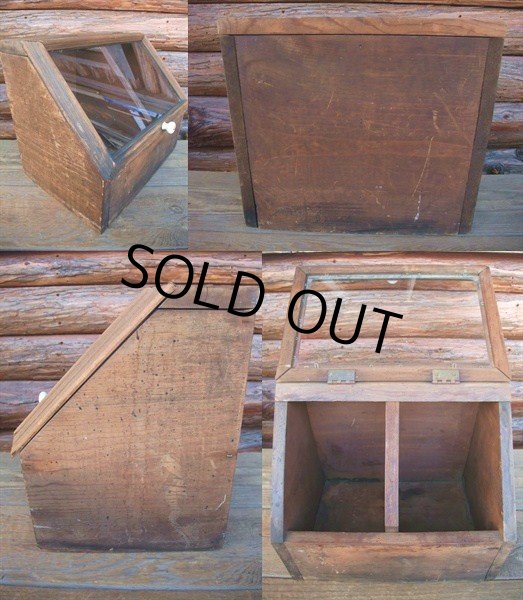 画像2: 40s Vintage Wood Cabinet (AC347) (2)